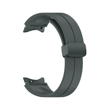 Mobilteam Galaxy Watch 4 44mm Uyumlu Krd-84 Uyumlu Kordon-koyu Gri