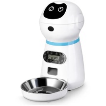 Bruce 3.5l Otomatik Pet Besleyici Akıllı Gıda Dispenser Kediler Köpekle-2 Beyaz