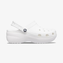 Crocs Classic Platform Clog Kadın Beyaz Terlik Düz 206750 Beyaz