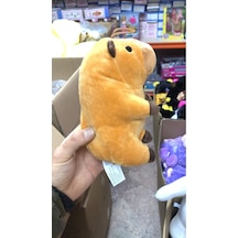Sevimli Capybarapeluş Oyuncak Uyku Arkadaşım 20 Cm Kahverengi