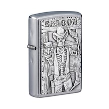 Zippo Çakmak Saloon Skull Emblem Design 49298-083535