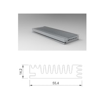Led Soğutucu Alüminyum Led Soğutucu Power Led Soğutucu 55x14 Mm