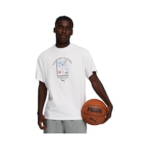 635060-01 Puma The Atw Dylan Tee Iıııı Erkek T-shirt Beyaz 635060-01
