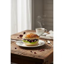 Yapay Burger Etburger Yumuşak Dokulu 10cm Sarı