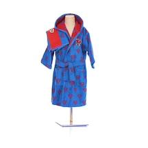 Özdilek Superman Blue Lisanslı Çocuk Havlu Bornoz Seti 7/8 Yaş Mavi