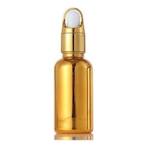 Gold Renkli Kilitli Damlalıklı Cam Şişe 30 Ml