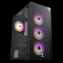 Vento Vg4200s Mid Tower, 850w 80+ Siyah, Temperli Cam, Rgb, Atx Gamıng Kasa