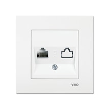 Viko Karre Beyaz Tekli Data Cat5e