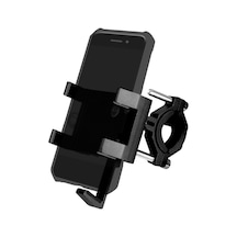 Jeemson Bisiklet Telefon Tutucu - Sabit 5 Kollu, Kokulu, Siyah 22-36mm