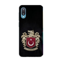 Samsung Galaxy A02 Uyumlu Türk Sembolü Kurt Ve Bayrak Desenli Baskılı Silikon Kılıf Renkli