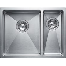Livinox 38x40x23cm 1,5 Gözlü Damlalıksız Polisajlı Küçük Göz Sağda Paslanmaz Çelik Eviye Inox