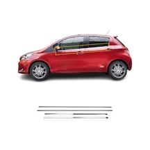 Toyota Uyumlu Yaris Krom Cam Çıtası 4 Prç. 2012-2019 Arası P.Çelik