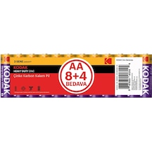 Kodak AAHZ-8+4 R6 Heavy Duty Zınc AA Kalem Pil 12'li
