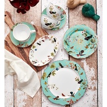 Aryıldız Porselen 30 Parça Kahvaltı Takımı 51032 Beyaz - Yeşil