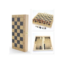 4 Adet Ahşap Satranç Ve Tavla Seti Oyun Tahtası 29x14 Cm, Masaüstü Oyun, Satranç Chess, Tavla Backgammon, Model Alk4241