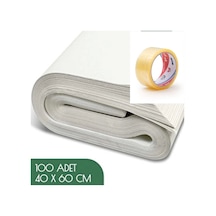 40x60 Tabak - Bardak Eşya Sarma Taşıma Taşınma Paketleme Kağıdı 100 Adet - Koli Bandı Hediye