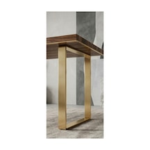 Gold Renk Sehpa Ayağı 42 Cm Modern Sehpa Ayağı 10x60 Lama Mobilya Ayağı Altın Altın