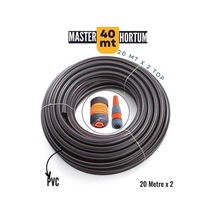 Zhltools 20 Mt + 20metre Pvc Bahçe Ve Yıkama Hortumu Sulama Başlığı Hediyeli
