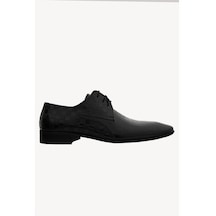 Erkek Siyah Klasik Bağcıklı Rugan Ayakkabı (548961158)