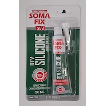 Somafix Rtv Yüksek Isı Silikonu Sıvı Conta 50 Ml Siyah S59