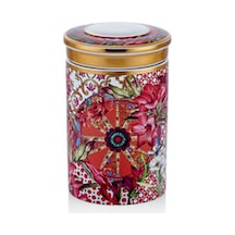 Lilyum Desen Porselen Baharatlık Kavanoz Small 12cm Karışık