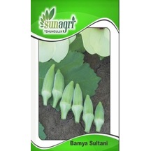 Sultani Bamya Tohumu 10 Gr. - 4 Saksı+torf Hediye