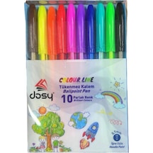 Dosy Colour Lıne 0,7Mm 10'Lu Karışık Tükenmez Kalem