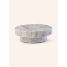 Porto Sabunluk, 14 Cm Çap, 5 Cm Yükseklik, Doğal Taş, El Yapımı Gri