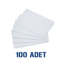 Baskısız Boş Beyaz Pvc Kart 100 Adet