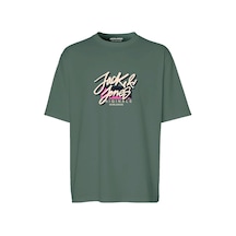 Yeşil Jack & Jones Erkek T-shirt 12255650 001