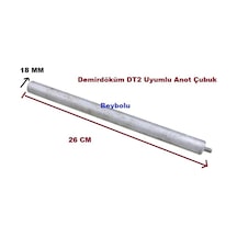 Demirdöküm Uyumlu Dt2 Anot Çubuk , Titanyum Rezistans İçin Anot Çubuğu Demirdöküm Uyumlu Dt2 Anot Çubuk , Titanyum Rezistans İçin Anot Çubuğu