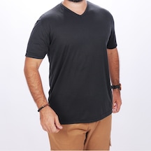 V Yaka Tshirt 30/1 Süprem Füme