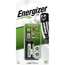 Mini Pil Şarj Cihazı + 700 Mah Aaa 2'li Şarj Edilebilir Pil