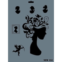 Rich New Seri N-191 Stencil 35X25 Cm
