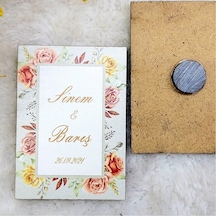 Ahşap Nikah Buzdolabı Magnet Nikah Hediyelikleri 1(30 Adet)
