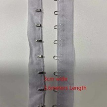 Beyaz 4yard 3,6 Metre 3 Cm Genişliğinde Pamuklu Kumaş Kumaş Siyah/beyaz Gözler Kanca Dokuma Toka Klipleri Elbise Konfeksiyon Aksesuarları