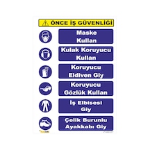 Kişisel Koruyucu Donanım Kullan Levhası Levha 35x50 Cm Dekota 3 Mm