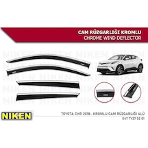 Toyota Uyumlu Chr Cam Rüzgarlığı Kromlu Niken