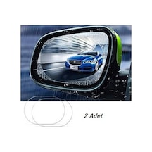 Oto Araba Yan Ayna Yağmur Kaydırıcı Film Çift Sarı - Siyah