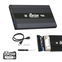 Ropcomp 2.5" Usb 2.0 Sata Harici Harddisk Kutusu Metal