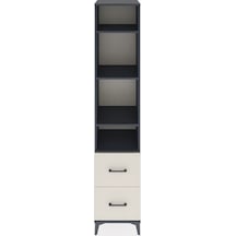 Hyperion Dolap 4 Raflı 2 Çekmeceli 44x44x221 Antrasit-aytaşı Antrasit