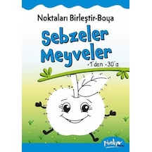 Noktaları Birleştir Boya Sebzeler Meyveler 1'den 30'a - Buçe Dayı - Pinokyo