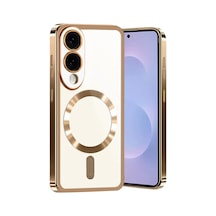 Samsung Galaxy S25 Uyumlu Edge Kross Magneticsafe Kapak - Çöl Titanyum