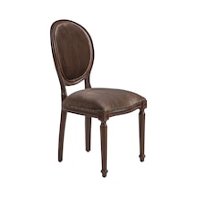 Madalyon Ahşap Sandalye Koyu Ceviz