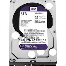 Wd Purple Wd60purz 3,5" 6tb, 64mb, 5400 Rpm, 7/24 Güvenlik Hdd