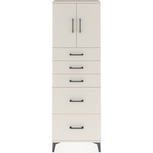 Arges Dolap 2 Raflı 5 Çekmeceli 2 Kapaklı 60x30x182 Aytaşı-ay... Aytaşı