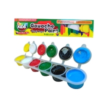 Guaj Boya 6 Renkli, Seramik Hamuru, Resim Seti, Kil Çamuru Için Gouache Paint Çok Renkli