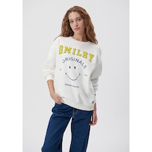 Mavi - Mavi X Smiley Originals Beyaz Sweatshirt 1s10036-70057