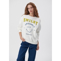 Mavi - Mavi X Smiley Originals Beyaz Sweatshirt 1s10036-70057