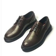 Franz Koyu Kahverengi Deri Günlük ve Ofis için Klasik Bağlamalı Erkek Ayakkabı
